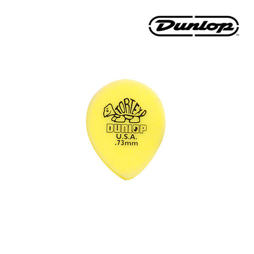 던롭 피크 기타피크 톨텍스 티어드롭 0.73mm 413R.73 (봉지 72) Tortex Teardrop Dunlop Pick