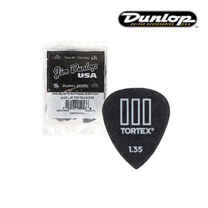 던롭 피크 기타피크 톨텍스3 스탠다드 1.35mm 462R1.35 (봉지 72) New Tortex3 STD Dunlop Pick