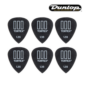 던롭 피크 기타피크 톨텍스3 스탠다드 1.35mm 462R1.35 (세트 6) New Tortex3 STD Dunlop Pick