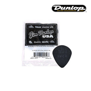 던롭 피크 기타피크 나이론 재즈2 블랙 1.18mm 47R2S (봉지 24) Nylon JazzⅡ Black Dunlop Pick