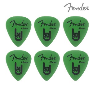 (지엠뮤직_펜더피크) Fender Pick Rock ON M/H 0.88mm 피크세트(12개) Set 098-7351-850 (No.155)